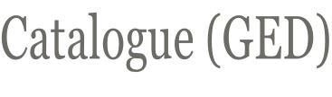 Catalogue (GED)